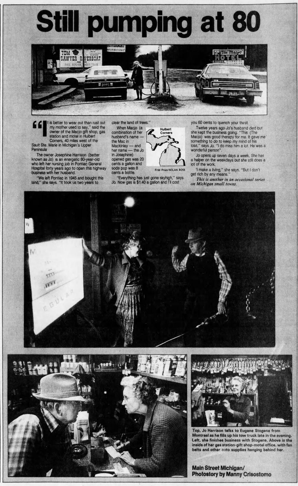 MacJo Motel - 1985 Article On Josephine (newer photo)